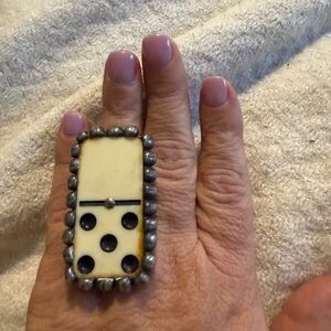 Vintage Domino Statement Ring